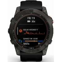 Часы Garmin Fenix 7X Sapphire Solar DLC, титановый угольно-серый (010-02541-01)