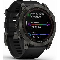 Часы Garmin Fenix 7X Sapphire Solar DLC, титановый угольно-серый (010-02541-01)