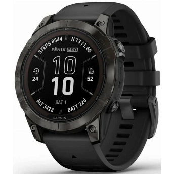 Умные часы Garmin Fenix 7 Pro Sapphire Solar, 51 мм, 0100278200, Black