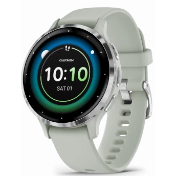 Умные часы Garmin Venu 3S silver stainless, Sage Grey