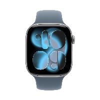 Apple Watch Series 11 42 мм, S/M 130-200 мм, Space Gray Aluminum Case, Black Sport Band