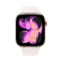Apple Watch Series 11 42 мм, S/M 130-200 мм, Rose Gold Aluminum Case, Light Blush Sport Band