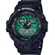 Casio G-Shock GA-700MG-1A, Black Green, зеленый	