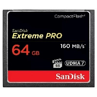 Карта памяти SanDisk Extreme Pro Compact Flash 64 ГБ, SDCFXPS-064G-X46