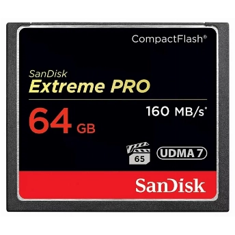 Карта памяти SanDisk Extreme Pro Compact Flash 64 ГБ, SDCFXPS-064G-X46
