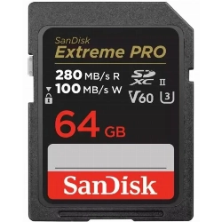 Карта памяти SanDisk Extreme Pro 64 ГБ, UHS-II, SDSDXDK-064G-GN4IN