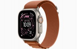 Apple Watch Ultra 3 49mm Natural Titanium Terra Cotta Alpine Loop, S