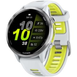 Умные часы Garmin Forerunner 970, 47 мм, Titanium Whitestone/Yellow (010-02969-11)