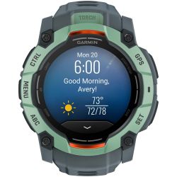 Умные часы Garmin Instinct 3 50mm, AMOLED Neo Tropic / Twilight, зеленый 0100302001