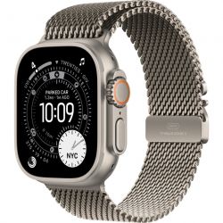 Apple Watch Ultra 3 49mm Natural Titanium Natural Milanese Loop, S