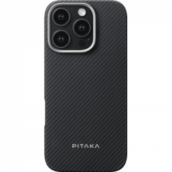 Чехол Pitaka 16 Pro Max Ultra Slim Case, Black/Gray Twill