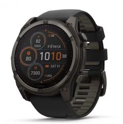 Умные часы Garmin Fenix 8, Solar Sapphire Titanium, 47 мм, 0100290611, Carbon Gray