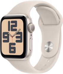 Apple Watch SE 2023 40mm Aluminum Case with Sport Band, , размер S/M, Starlight, "сияющая звезда"