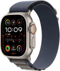 Apple Watch Ultra 2 49mm Titanium Case Alpine Loop, , размер S, Blue, синий