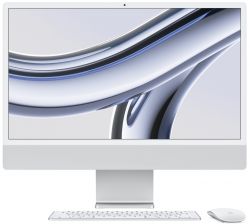 Apple iMac 24" Retina 4,5K, M3 (8C CPU, 10C GPU, 2023), 8 ГБ, 256 ГБ SSD,  (MQRJ3), Silver, серебристый 