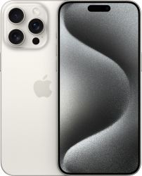 Смартфон Apple iPhone 15 Pro Max 512 ГБ, Dual: nano SIM + eSIM, White titanium, белый титан