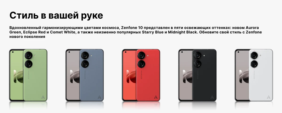 Смартфон Asus Zenfone 10, 8/256 ГБ, Black, черный